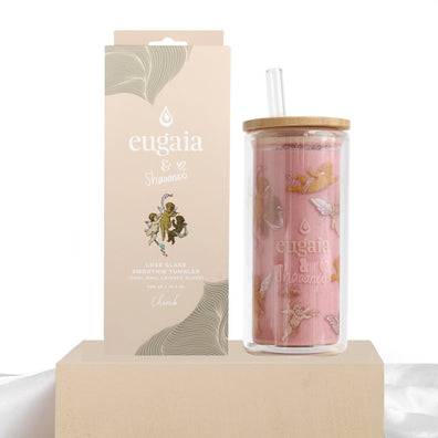 Luxe Glass Smoothie Tumbler | 430ml | Cherub - Eugaia